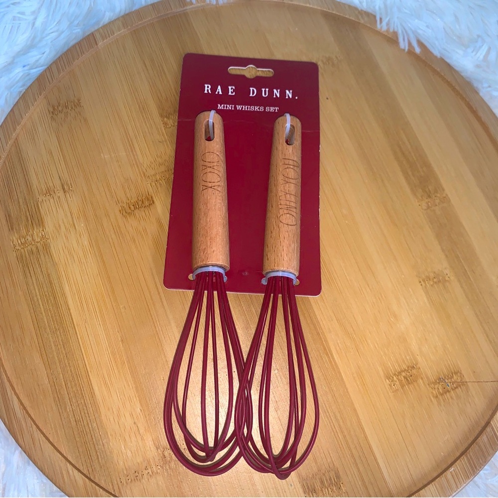 Rae Dunn 2 Piece Mini Whisk Set